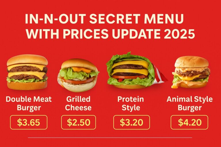 In N Out Secret Menu Prices update 2025 1